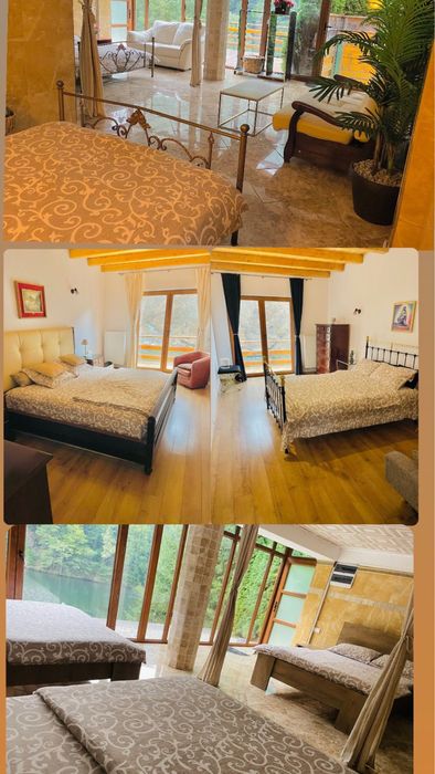 Inchiriez cabana cu ponton pe malul lacului tarnita