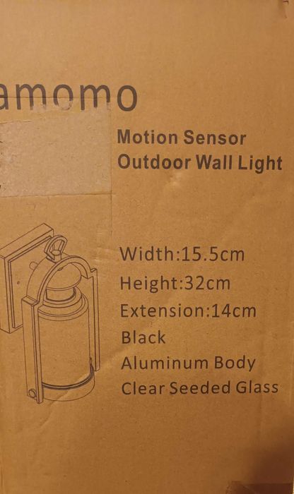 Lamomo LED външна лампа със сензор за движение 3 режима на осветление
