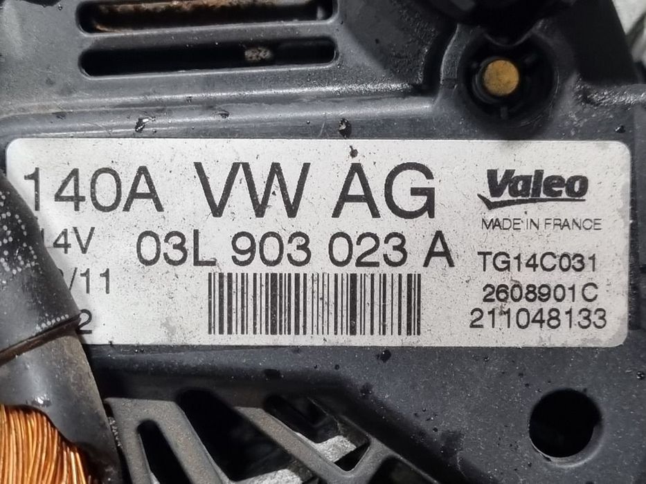 Alternator Volkswagen Tiguan 5N Facelift 2.0 TDI 2011 - 2015 140CP 1968CC CFFB (1163) ...