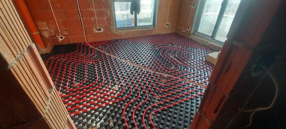 Подовово отопление и циментова замазка. Комплексна услуга