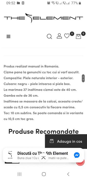 Cizme the 5th element noi