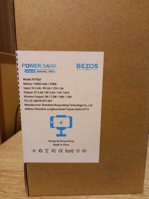 Power bank  Bezos max