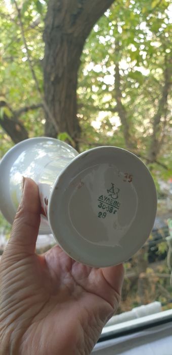 Ваза Дулево ручная роспись