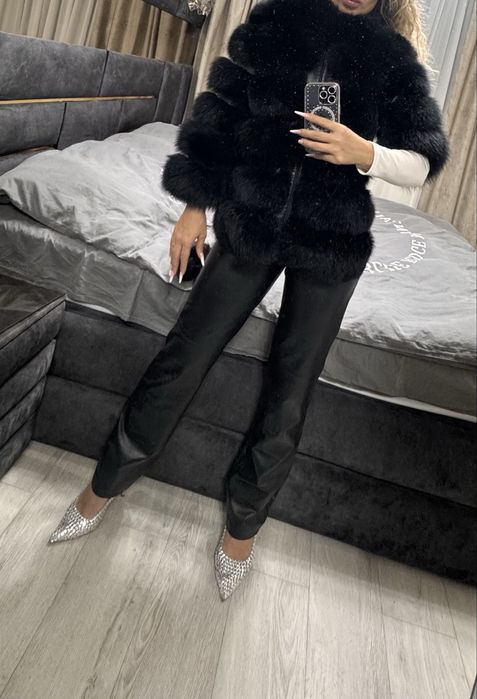 haina blana vulpe naturala