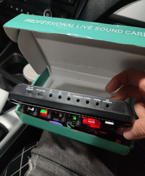 Placa de sunet cu efecte de sunet și receiver BT Karaoke DJ