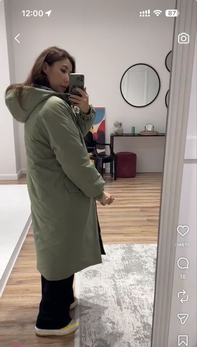 Зимний женский пуховик