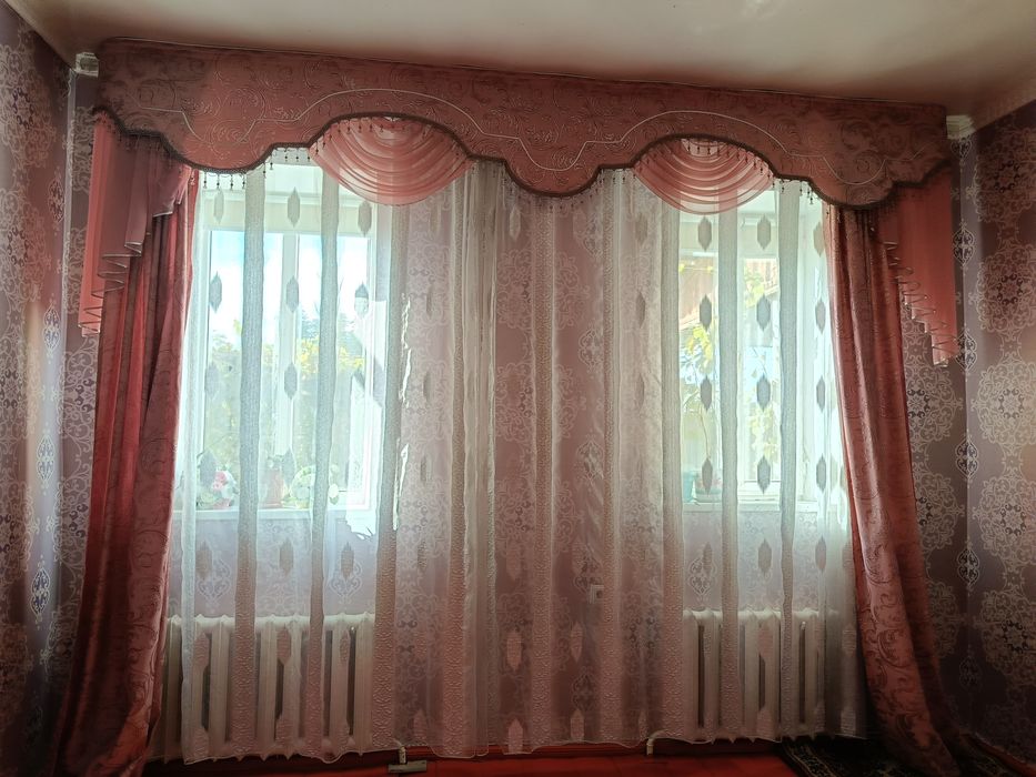 Занавески с тюлем б/у
