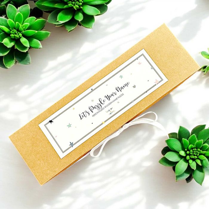 Персонализиран дървен пъзел с име прекрасен подарък за бебе и дете