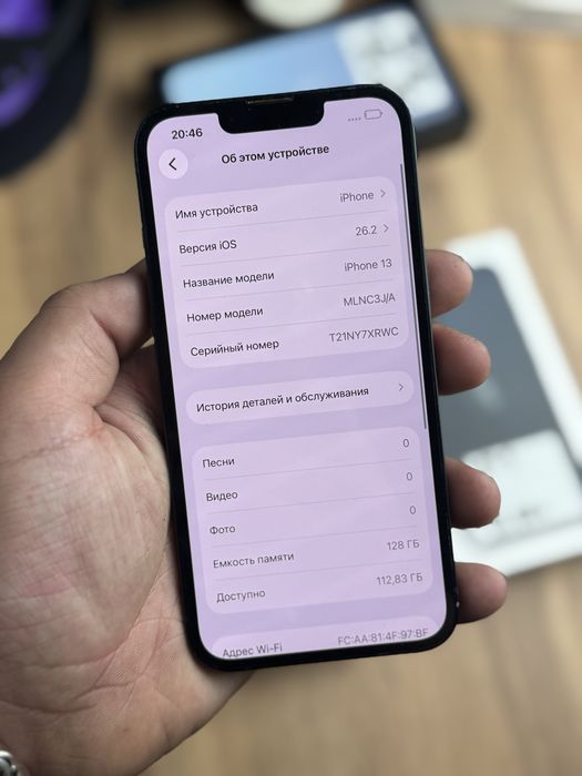 Айфон,IPhone 13 128gb 76% с коробкой