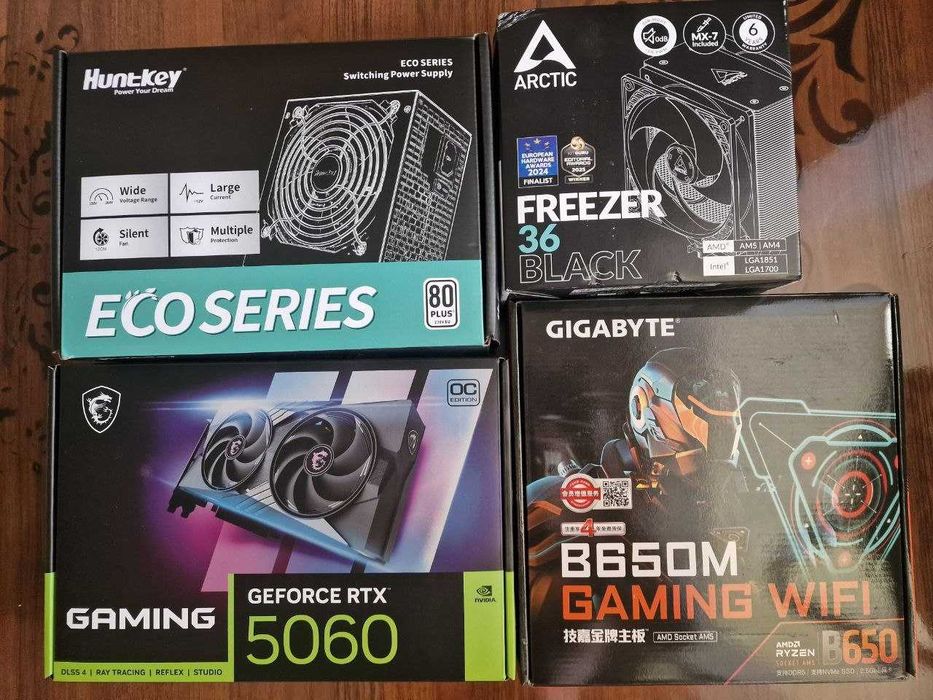 Продаётся игровой компьютер Ryzen 5 7500F + RTX 5060 [Фулл комплект]