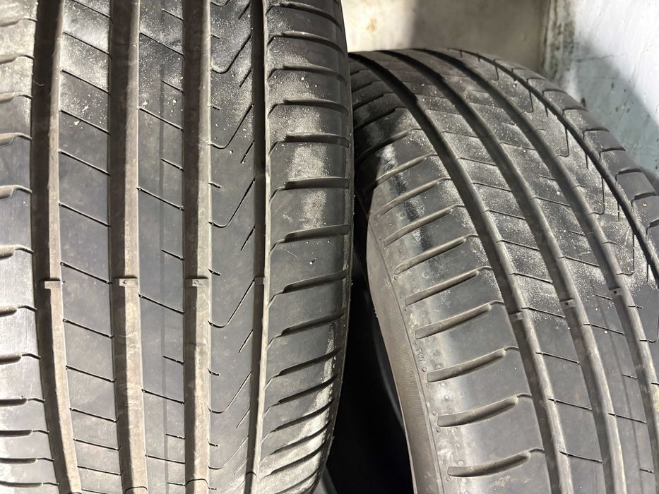 SET 2*Pirelli Cinturato P7 225/55/17 97W DoT2023 de vara + ROATA OEM BMW LA V-spoke style 560 5x112 R17 cu senzor presiune si capac central originale
