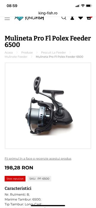 Lanseta + mulineta feeder pro FL