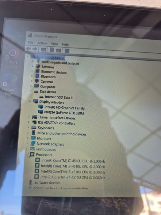 Laptop touchscreen Hp i7 ssd Nvidia 850