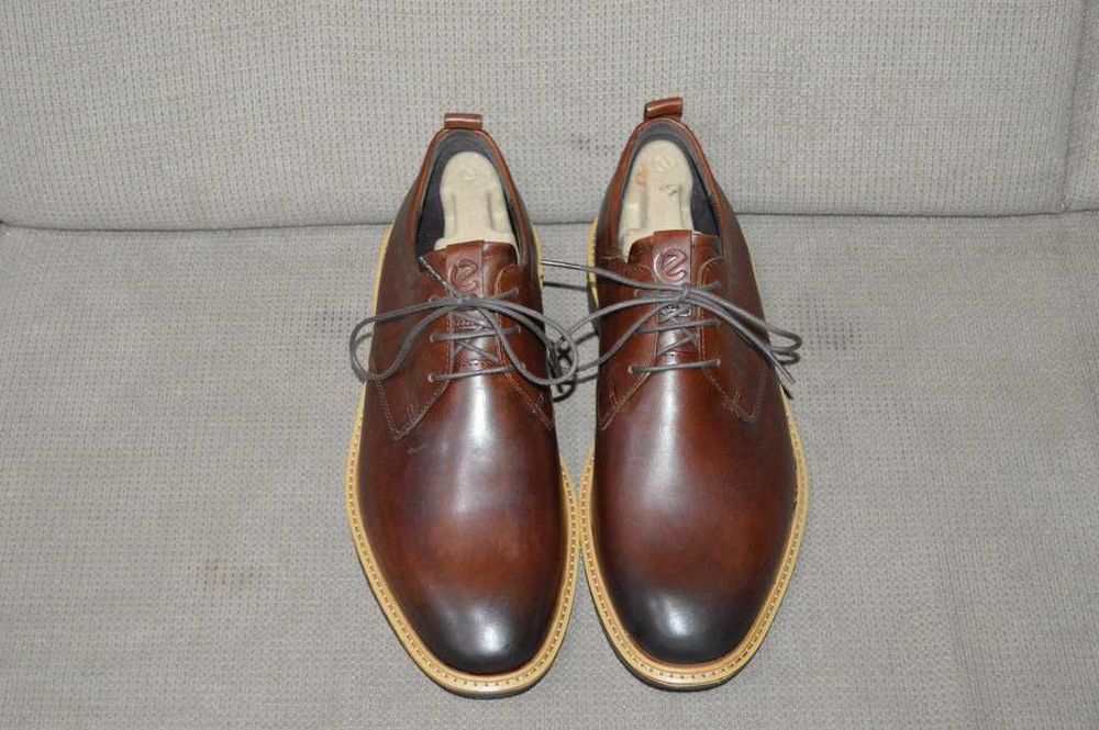Pantofi ECCO S.T.1 Hybrid Piele Premium – Maro Cognac – Mărimea 44 – Noi
