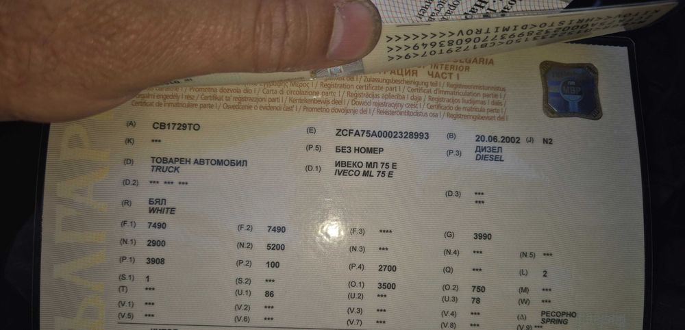 Продавам бордови камион 7т.