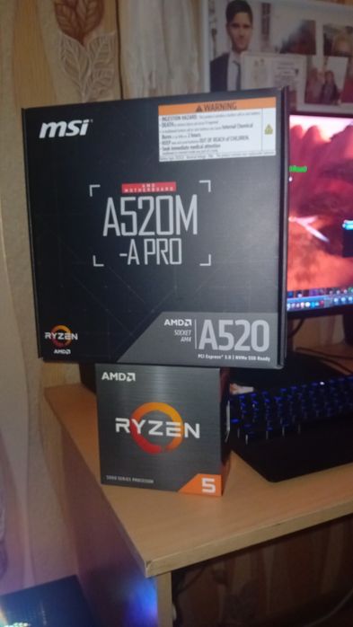 Геймърски компютър ryzen 5 5500