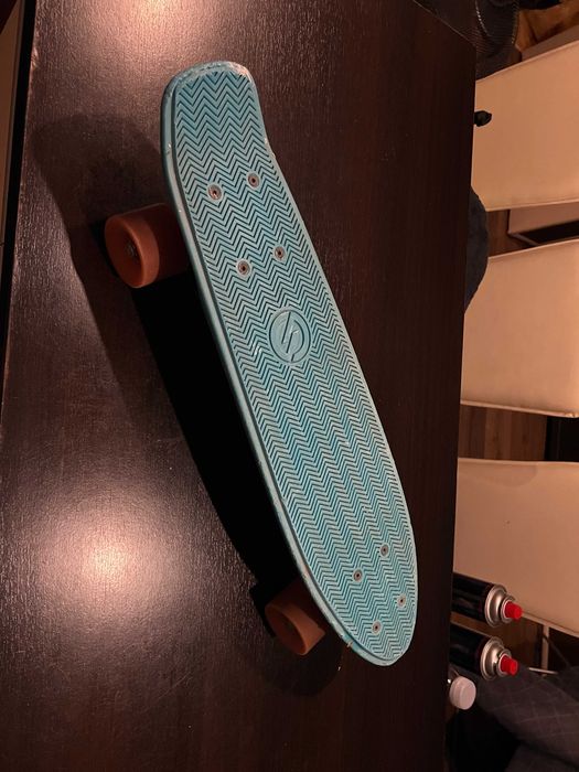 Skateboard Mini Cruiser Oxelo Yamba 100 Albastru