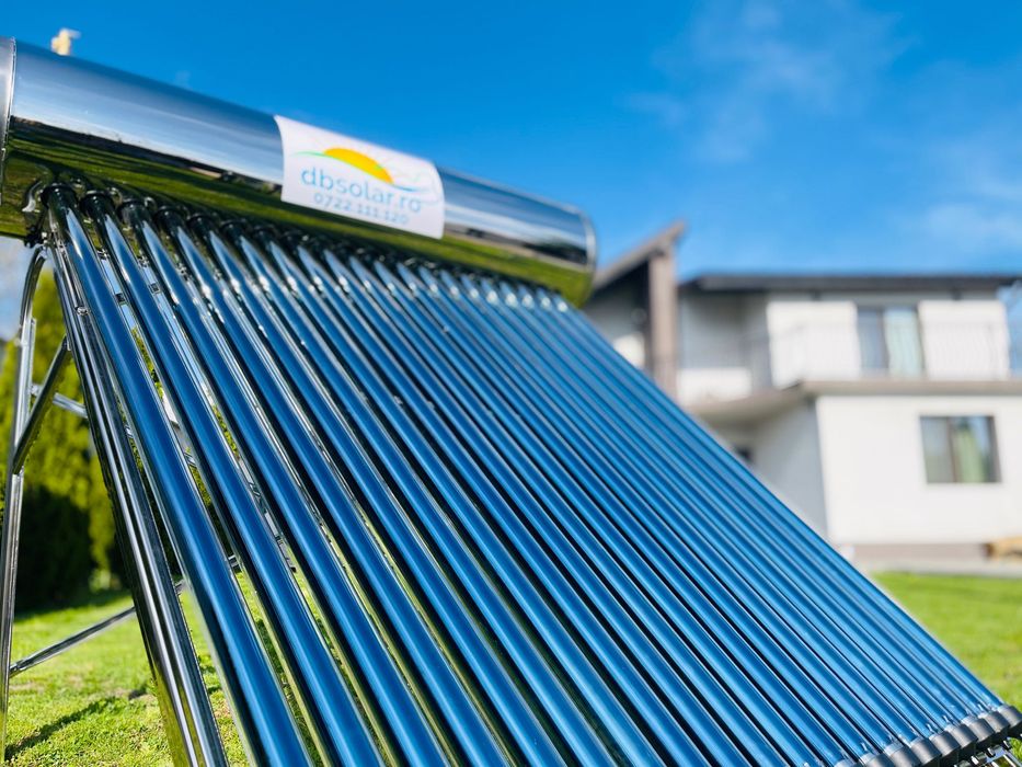 Panou Serpentina Solar apa calda Presurizat Cu 150L INOX 15 tuburi