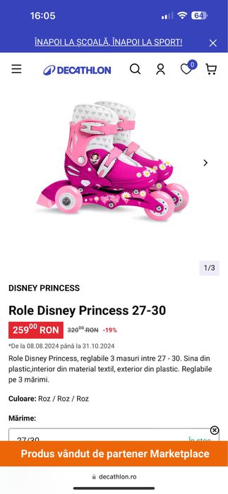 incaltaminte sport -Role reglabile fete 25-28