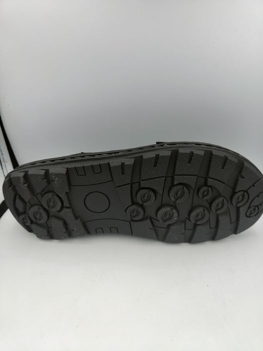 Saboți din piele naturală lucioasă