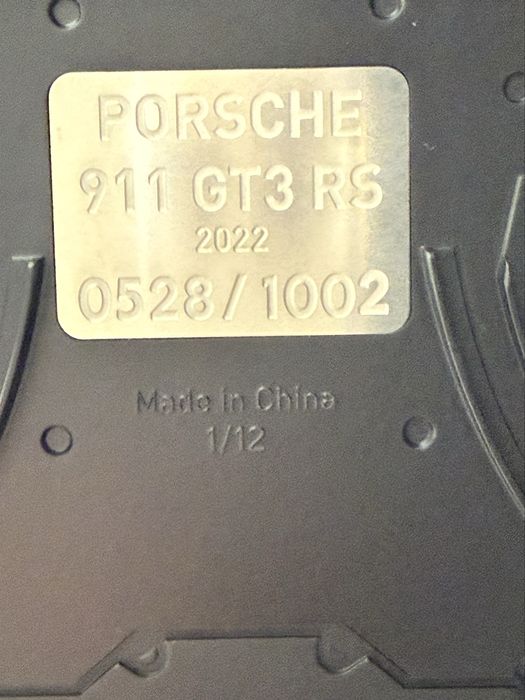 Колекционерски автомобил Porsche 911 GT3 RS 1:12 Norev