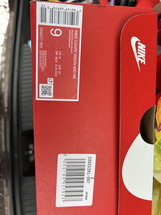 Nike Sneakers Colour Black черни високи 42.5