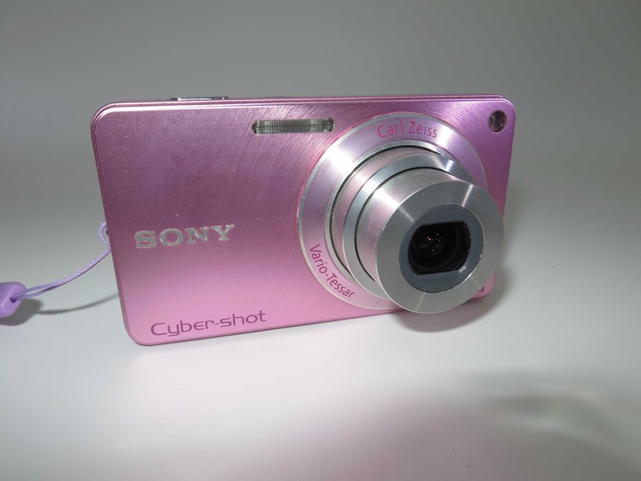 Sony Cyber-shot W350 ултра компактен фотоапарат розов цвят, дигитална камера, в отлично състояние, пълен комплект, тествана и работи перфектно