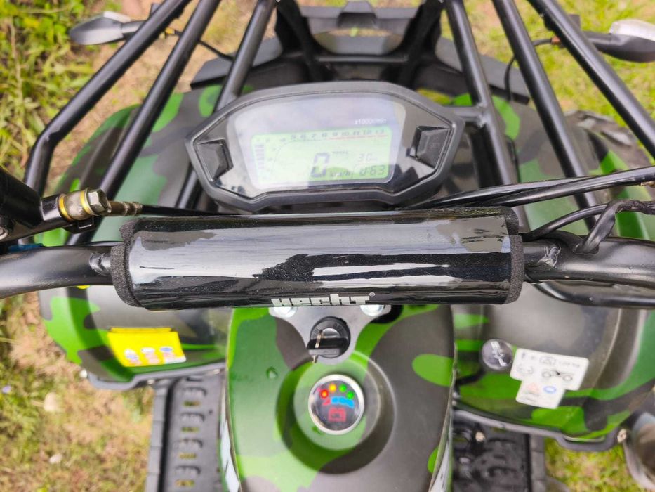 ATV electric HECHT 56150 Army aproape nou, garanție 2 ani + husă cadou