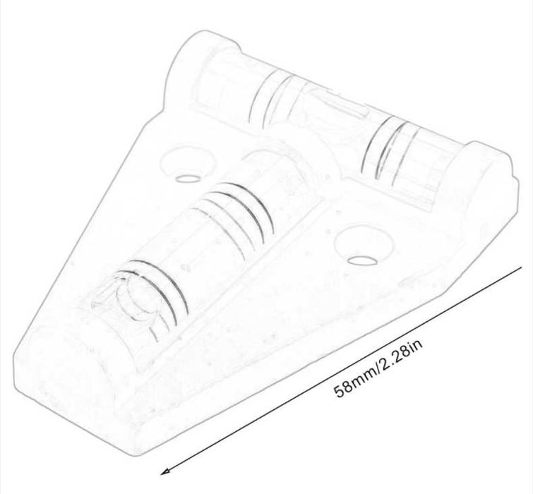 Т-образный пузырьковый треугольный уровень
