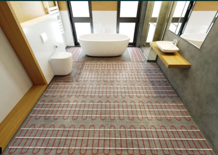 Электрический тёплый пол под кафел, под стяжку.