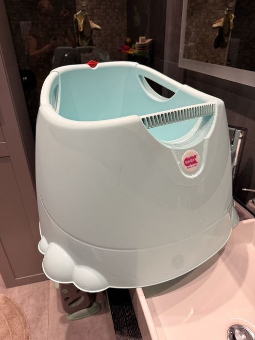Ok BABY вана за къпане и сяданя OPLA синя