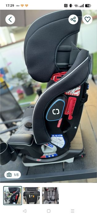 Scaun auto ISOFIX Graco Slimfit LX Black, 0-36 Kg, Negru