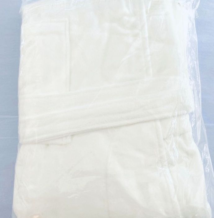 Halat baie IKEA unisex nou,sigilat,S/M, bumbac 100%, alb/negru