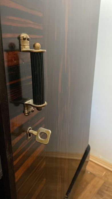 Set Art Deco de 4 piese (bufet, vitrina, biblioteca si comoda)