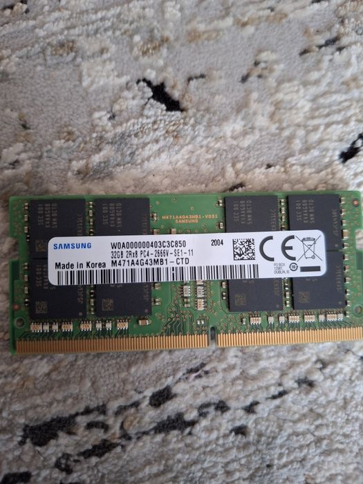 ОЗУ Ddr4 so-dimm 32gb 2666 mhz
