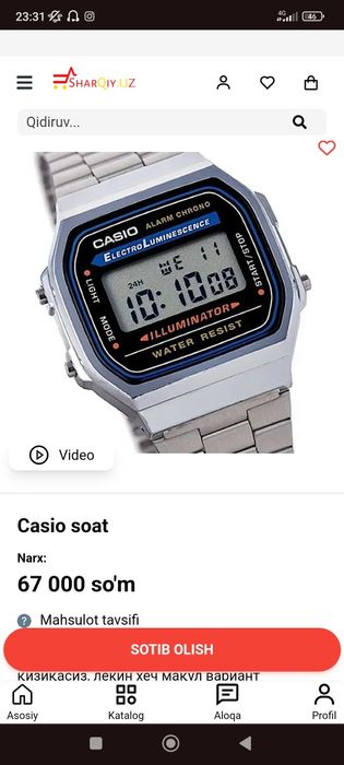 Casio ajoyib chegirma narxda