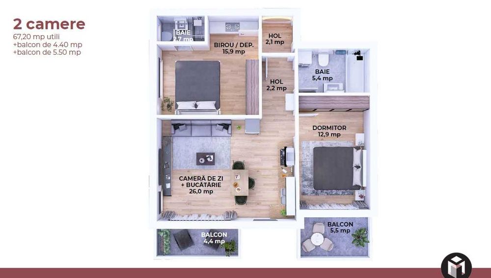 Apartament 3 camere Maurer Residence Sighisoara