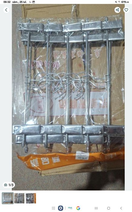 Set 10 Umerase 29,5 cm  inox  cu clips pt fuste, pantaloni, foarte solide Perfecte ca la carte