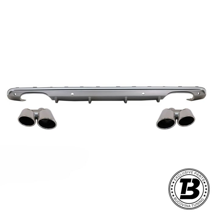 Difuzor Bara Spate cu Ornamente compatibil cu Audi Q5 8R SQ5 Design