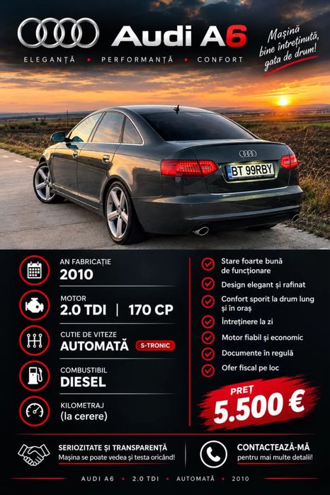 Vand Audi A6 din 2010