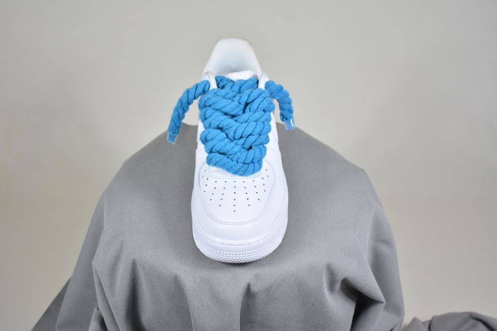 Pantofi Sport Nike Air Force 1 Low Custom Rope Laces Albastru-Original