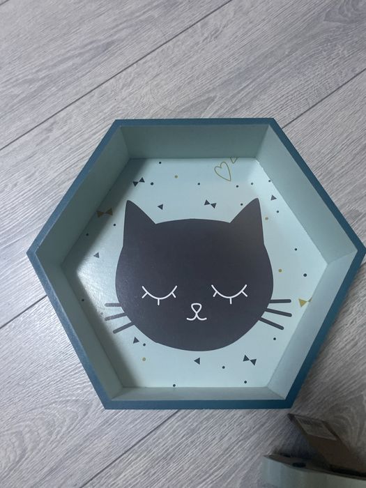 Rafturi etajere camera copil fantezie "cap pisica "