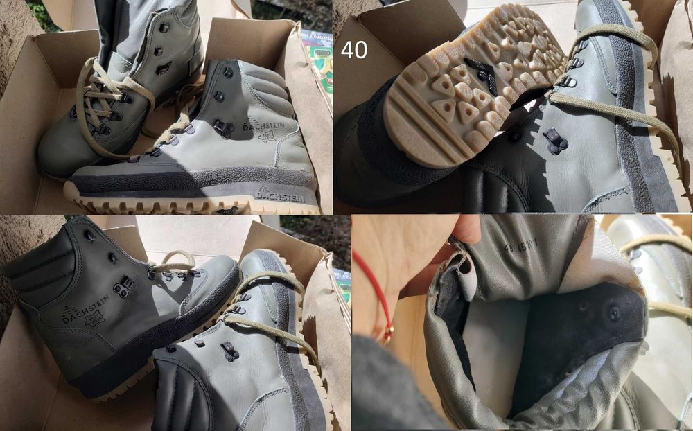Кубинки  DACHSTEIN кожа 40, 42 обувки, ботуши от 90-те, НОВИ Дахщайн