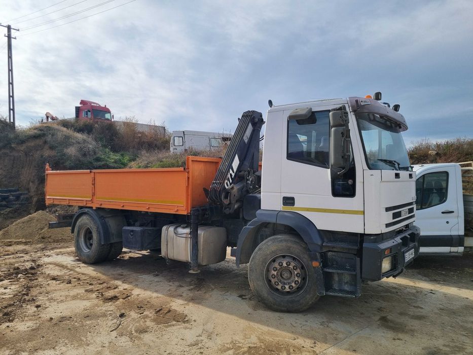 Iveco Magirus Eurotech cu macara hidraulica Markel tip 1253K2