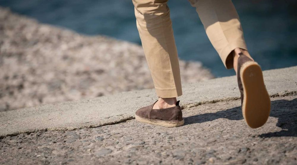 Mocasini espadrile 44 lucrate manual Senator NOI piele naturala moale