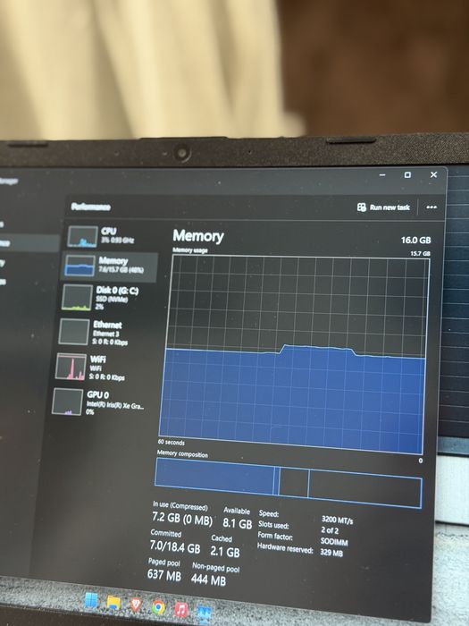 Laptop HP 15s | Intel i7 Gen 12 (i7-1255U) | 16GB RAM
