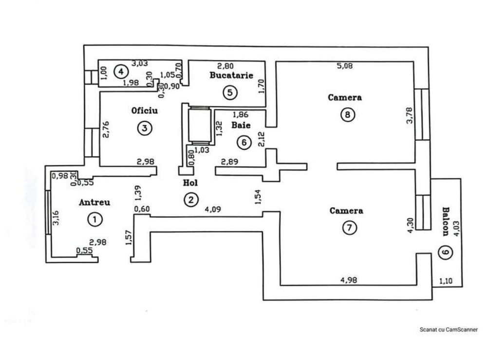 Proprietar vand Apartament 3 camere cu balcon în Iosefin