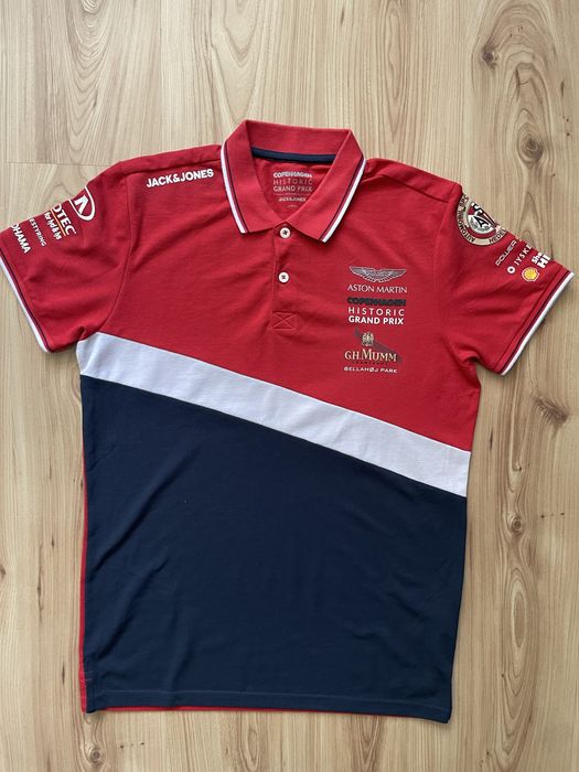 JACK & JONES Copenhagen Historic GRAND PRIX Aston Martin t shirt/мъжка тениска L