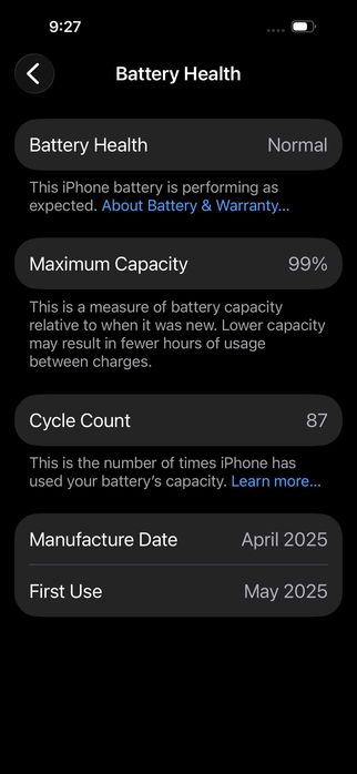 Vând Apple iPhone 16, 128GB, Black, CA NOU