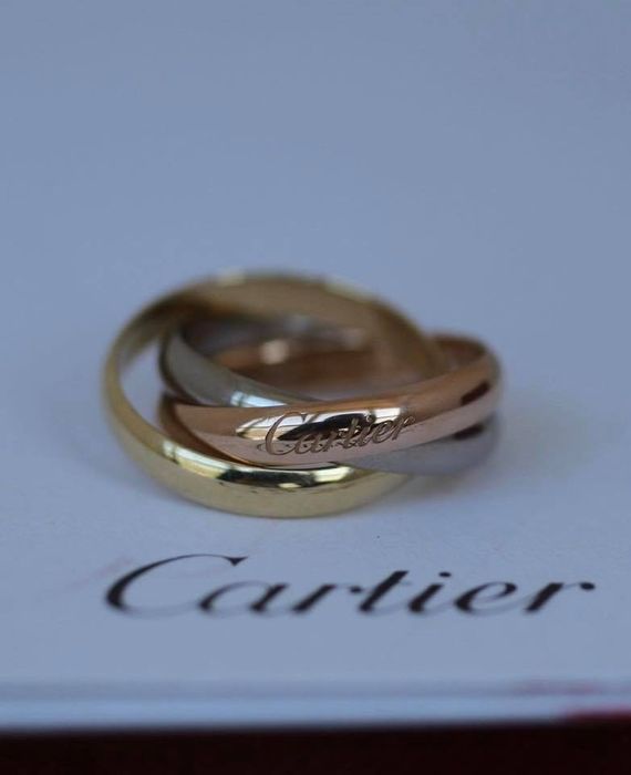 Позлатена  гривна Trinity de Cartier   750/18К